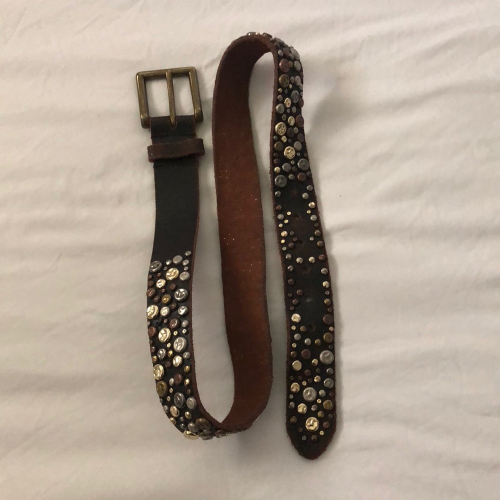 Brown Studded Belt